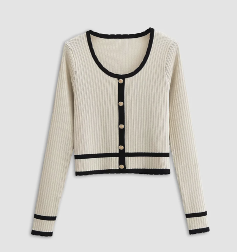Contrast cardigan from Commense